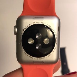 Apple Watch Series 1 (38mm) w/coral band